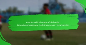 Volontärcoaching i ungdomsfotbollsserier: Gemenskapsengagemang, Coachningstandarder, Spelarpåverkan